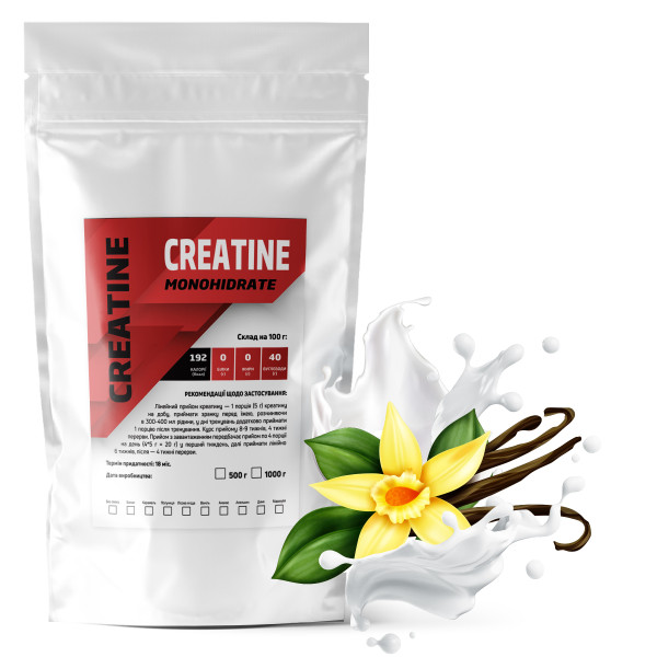 Креатин моногідрат (1 кг) ваніль 